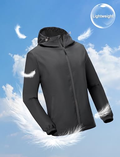 Little Donkey Andy Men’s Lightweight Breathable Windbreaker Golf Jacket UPF50+ Windproof Outdoor Running Coat3