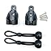 Blinds & Shades Bungee Tie Down Conversion Kit of Exterior Sun Shades Roller up Blinds,Indoor/Outdoor