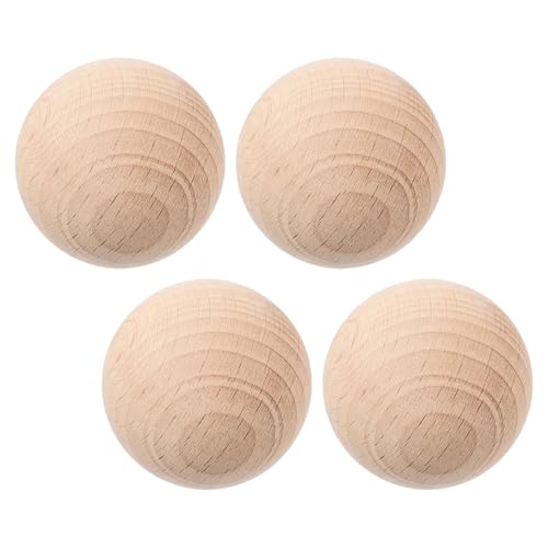Boules de croquet en bois naturel de 6 cm, fabrication soignée pour vos loisirs