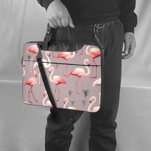 Bolsa Tote para Laptop con diseño de flamencos rosados miniatura 6