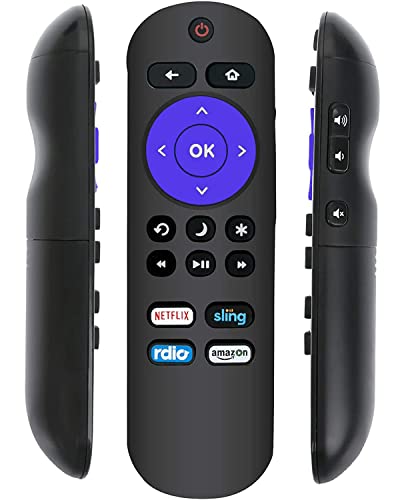 Remote Control Compatible with Roku TV, Fit for Onn/TCL/Element/Haier/Hitachi/LG/Sanyo/JVC/Magnavox/RCA/Philips/Westinghouse Roku Built-in Smart TV