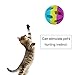 Zerodis Cat Toy Ball with Bell, Cat Plastic Jingle Balls Pet Toy Cats Kitten Plastic Cat Toys Jingle Balls Rattle Ball Toys Assortment Toys for Indoor Cats Kitten Jingle Rattle Toy