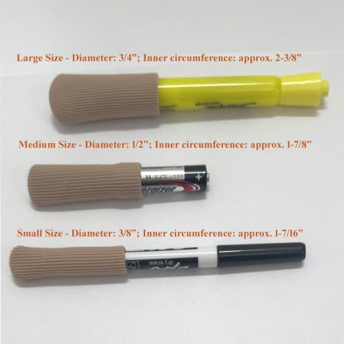 Image of SOHLER 6 Packs Closed Toe Caps Finger Covers Sleeve Protectors, Elastic Fabric Lined with Soft Gel (Large)