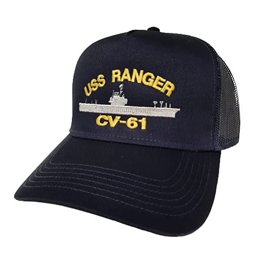 The Patriots Pride USS Ranger CV-61 Gorra béisbol azul miniatura 1