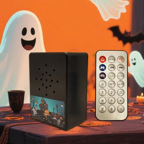Enceinte Halloween avec sons d'horreur et haut-parleur portable de fête - 7