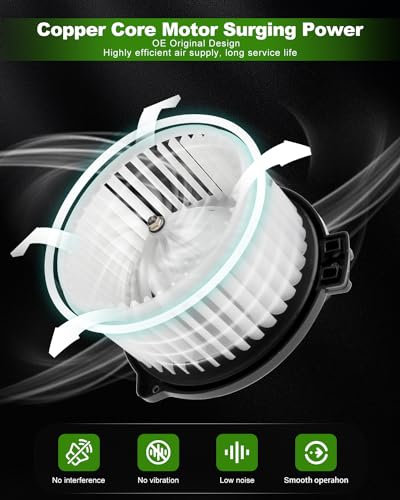 Image of SCITOO AC Heater Blower Motor w /Fan HVAC blower motor fit for 2005-2009 for Scion tC /2000-2005 for Toyota Celica /2001-2003 for Toyota RAV4 Front