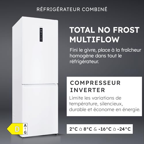 Réfrigérateur combiné inversé HAIER HDPW5618DNPW - vue 8