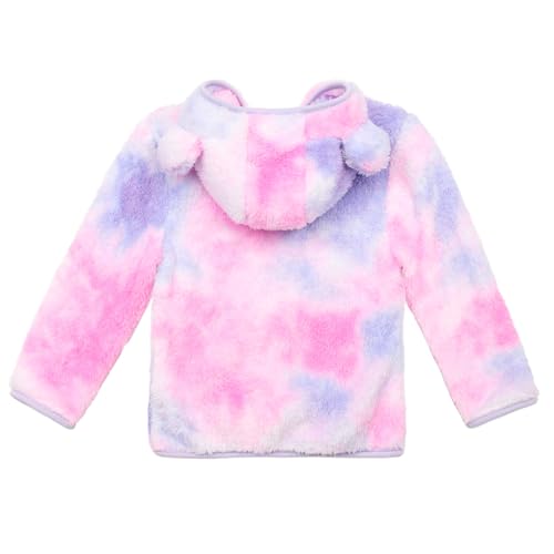 Image of Toddler Girls Boys Fleece Hoody Jacket Zip Up Teddy Coat Warm Winter Outwear