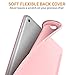 DTTO for iPad Air 2 Case (2014 Released), Ultra Slim Lightweight Smart Case Trifold Stand with Flexible Soft TPU Back Cover for Apple iPad Air 2 (Model A1566/A1567), Rose Gold