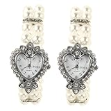 Idée cadeau attentionnée : idéale pour offrir aux mères et aux filles, cette montre est un cadeau attentionné pour toute occasion, bracelet de montre en cristal, bracelet de poignet en perles