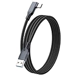 LpoieJun USB-Cケーブル 5m USB-A to Type-C L字 10Gbps PD 60W 超高速充電 タイプc ケーブル5m スマホ/タブレット/ゲーム機対応 ブラック（最新型)
