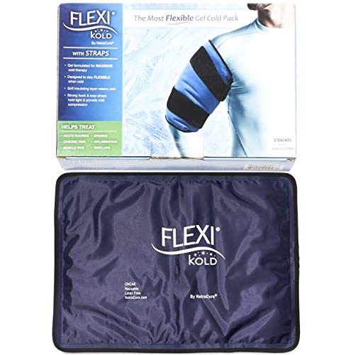 FlexiKold Gel Ice Pack w/Straps (Standard Large: 10.5" x 14.5") - Reusable Cold