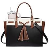 LOVEVOOK Laptop Bag for Women,15.6 Inch Work Tote Bag with Large Cup...