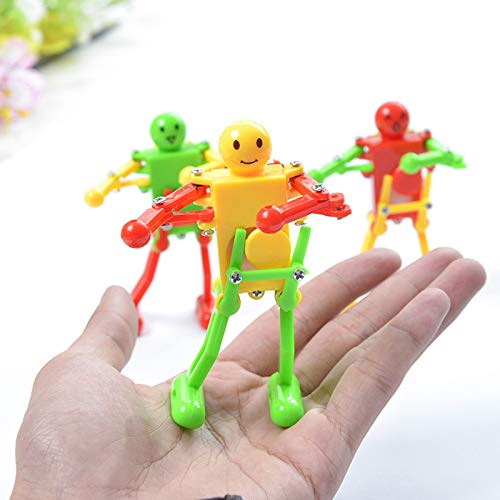 image for Setaria Viridis 3 Pcs Boy Toys Robot Colorful Spring Wind-up Dancer Da