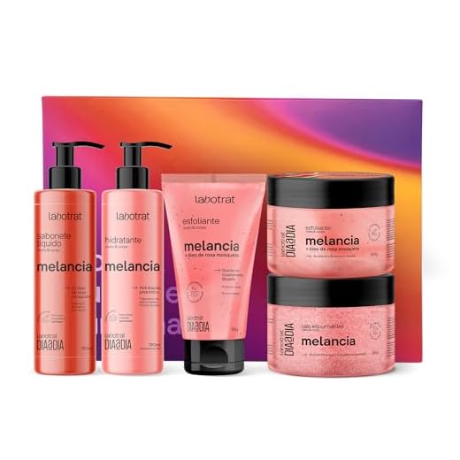Kit Experiência Banho Dia A Dia C/ 5 Itens Melancia Labotrat