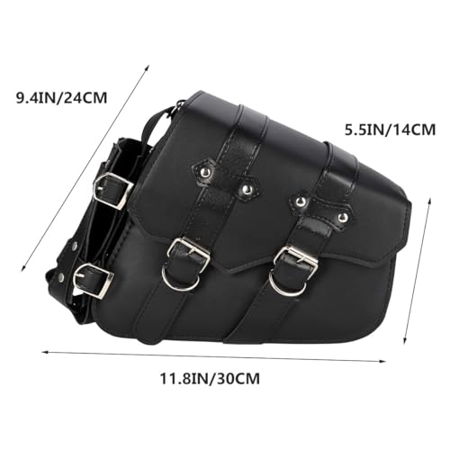 Bolsa lateral impermeable para motocicleta Amosfun, alforja derecha con compartimento para herramientas y portavasos, multifuncional para conducción al aire libre miniatura 2