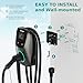 NexCyber Level 2 EV Charger(WiFi APP/Plug-Play), 48A, 25ft Cable ETL Certified, 240V NEMA 14-50p Plug/Hardwired, Home Level 2 EVSE Car Charger w/ J1772 Connector, Electric Vehicle Charging Stations