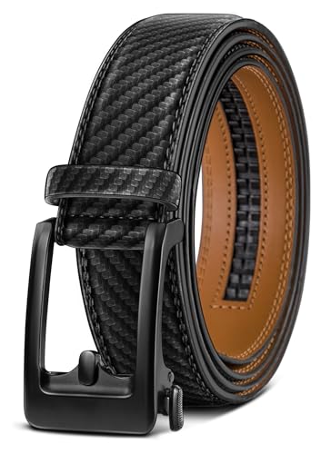 Image of BULLIANT Men's Ratchet Belt Nontrimmable-Click Belt Adjustable for Men Gift Lightweight 1 3 /8 inch