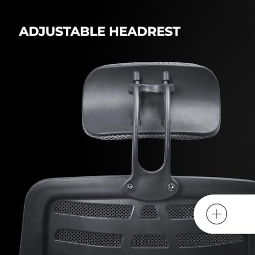 MGC-ERGOB, Sedia Gaming Ergonomica, Seduta e Schienale in Rete Traspirante, Poggiatesta Regolabile, Altezza Regolabile tra 110,5 e 120,5 cm, Sistema di Oscillazione da 3° a 18°, Grigio - Sedia gaming - Immagine 4