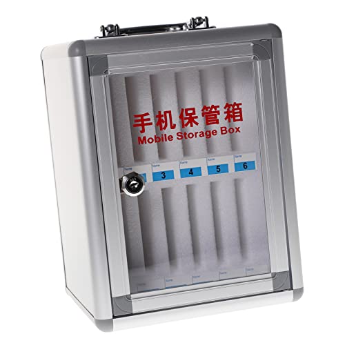 Ciieeo Armario Para Guardar Teléfonos Móviles De Aleación De Caja De Almacenamiento Para Teléfono Móvil Para Tienda o Escuela
