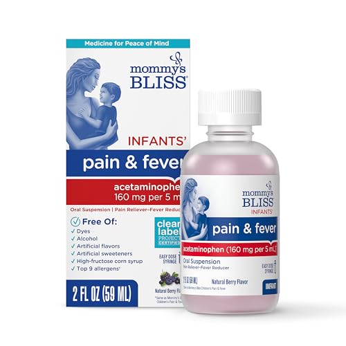 Mommy's Bliss Infants' Pain and Fever Reducer, Baby Acetaminophen...
