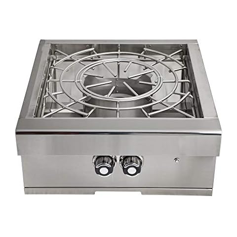 Barbeques Galore Stainless Steel Turbo Built-In Gas High Performance Power Burner - Natural Gas - POWBNG Cover