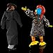 Mattel WWE Set of 2 Action Figures, Ultimate Edition Survivor Series 1990 Undertaker & Gobbledy Gooker Collectibles with Interchangeable Accessories