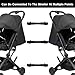 Stroller Connector Side by Side, 3Pcs Twin Stroller Connector for Baby Universal, Single to Double Stroller Fits Umbrella Stroller Black