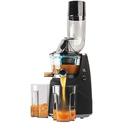 Cecotec Licuadora de Prensa Fría Juice&Live 1500 Pro. Potencia 250 W, Canal XL, Filtro de acero inoxidable,Tapón antigoteo, Velocidad 45 rpm, 2 Jarras, BPA-Free, Cierre de seguridad