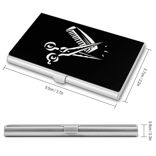 Barber Stuff Business Card Holder Slim Credit Case Pocket Name Case Wallet for Men Women2