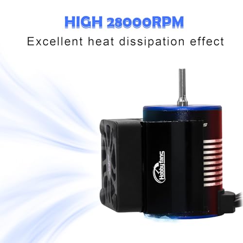 Image of 40mm RC Cooling Fan 28000RPM Brushless Motor Cooling Fan with Carbon Fiber Cover for RC Car 1 /8 1 /10 540 550 F540 3650 3660 Motor