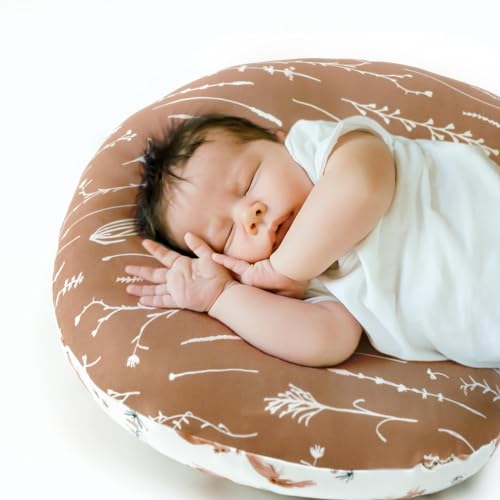 Image of GRSSDER Nursing Pillow Cover Stretchy Minky Removable Nursing Covers for Breastfeeding Pillows, Ultra Soft Comfortable Slipcover for Boy and Girls, Stylish Pretty Squirrel