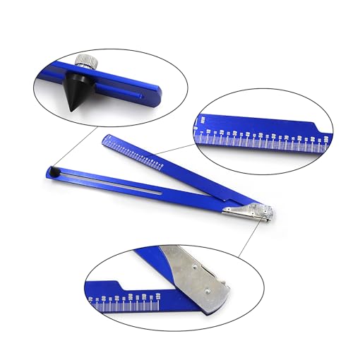 Image of Sliding Sag Scale Tool Compatible for Dirt Bike Folding Sag Scale 2 Works on Mini and Full Size Motorcycles Extended length 27 3 /8 inch (720 mm) Folded length 15 3 /4 inch (400 mm)