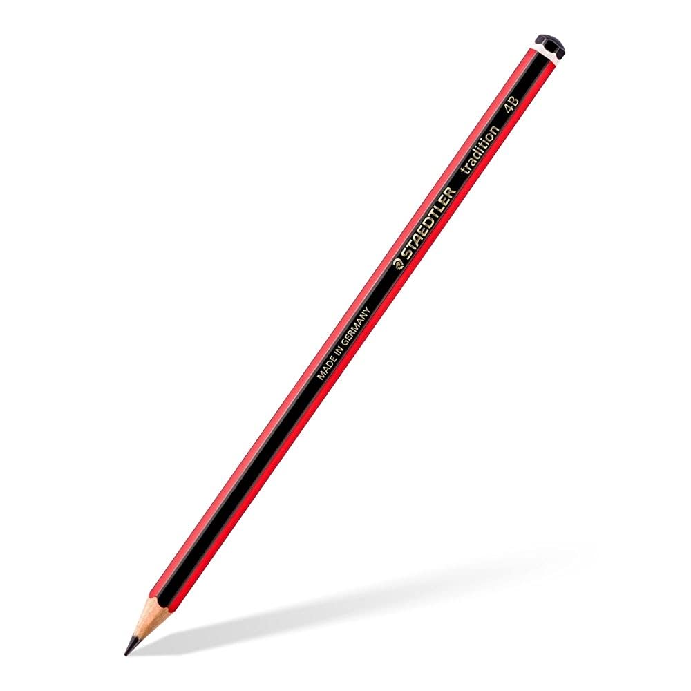 Staedtler Tradition 110 Graphite Pencil 4B Black/red