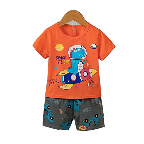 Image of Bold N Elegant Unisex Kid Cotton Solid Playful Happy Face Print Half Sleeve T-Shirt & Denim Shorts Summer Clothing Set