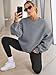 EFAN Womens Sweatshirts Hoodies Oversized Sweaters Crewneck Fleece Casual Tops Basic Comfy Fall Fashion Clothes 2025 Plus Size Maternity Workout Lounge Wear Winter Outfits DarkGrey L