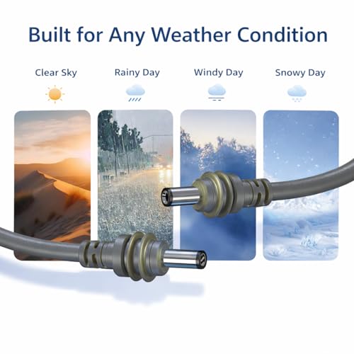 Cable de alimentación Starlink Mini impermeable 18 AWG CC con aislamiento contra lluvia 6