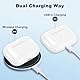 Kabelloses Ladecase kompatibel mit AirPods Pro 1 und Pro 2,USB-C Wireless Charging Case Original Ersatz Replacement,Ersatzgehäuse mit integriertem 680-mAh-Akku und Bluetooth-Pairing-Sync Taste