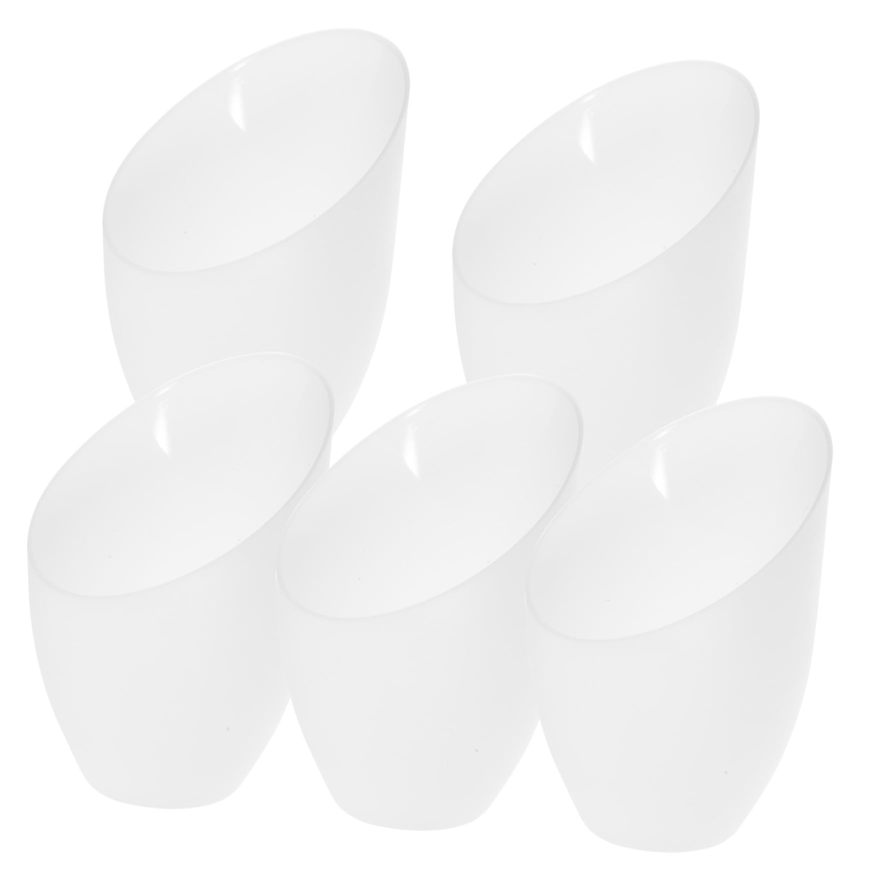 Baluue 5pcs Paralume di Plastica di Ricambio Ferro di A Ferro Di Cavallo Copertura Bianca Di Ricambio Per Lampada Camera A Più Teste