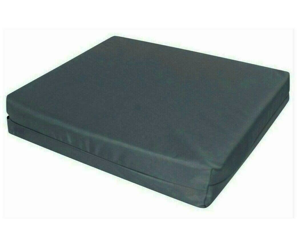 4cm Thick Waterproof Chair Cushion Seat Pads Cushion Pad Indoors Outdoors Water Resistant Material Kitchen Dining Living Room Patio Garden Office Coffee Shop Foam (51 x 51 cm (20" x 20"), Charcoal) — image 1