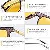 DUCO Polarized Night Vision Glasses for Men and Wo... #3