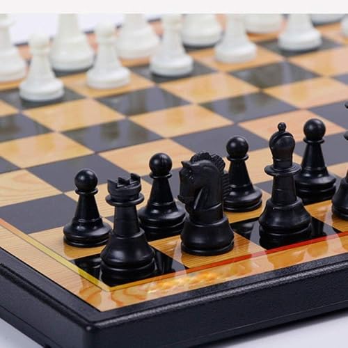 Image of 11x11 Inch Plastic Magnetic Chess Board Set | Foldable & Portable Chess Board Set with Strong Magnetic Pieces for Travel, Learning & Kids Use (11x11 Inch)