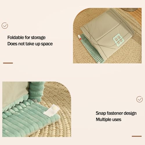 Yinghesheng Hundehöhle Hundehütte Indoor mit Rahmen, Zusammenklappbare Hundezelt, Hundehöhle Kuschelhöhle Katzenbett Hundebett Kleine Hunde,56x51x51cm