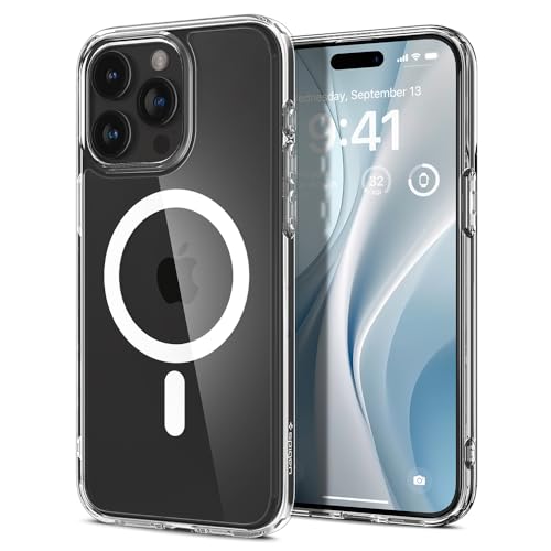 Image of Spigen for iPhone 15 Pro Case, Ultra Hybrid MagFit [Anti-Yellowing] [Compatible with Magsafe] - Clear