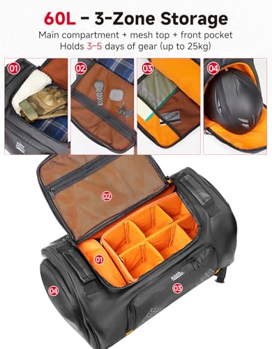 KEMIMOTO Bike Travel Bag 60L