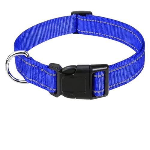 小型犬用首輪 子犬用首輪 犬用 大きな装飾(Dark Blue,S(2.0CM)(30-40CM))