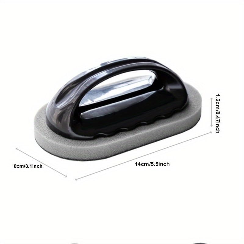 Image of Scrub Sponge with Handle, Scrubbing Pad for Stubborn Stains on Pots Pans & Kitchen Surfaces (4)