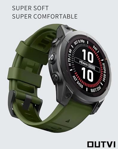 Correa de silicona 26mm compatible Garmin Fenix 5x 6x 7x miniatura 2