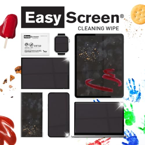 Easy Screen Cleaning Wipes, Electronic Screen Cleaning, Laptops, Monitors, Phone, Tablet, TV Screen Cleaning Wipe, 70 Wipes per Canister, Large 9