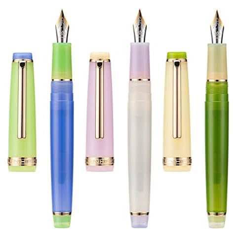 Jinhao 82 Transparent Morandi Fountain Pen Set Cover